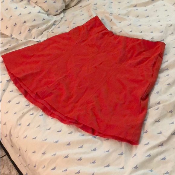 J. Crew Dresses & Skirts - Red a line j crew skater skirt size 8